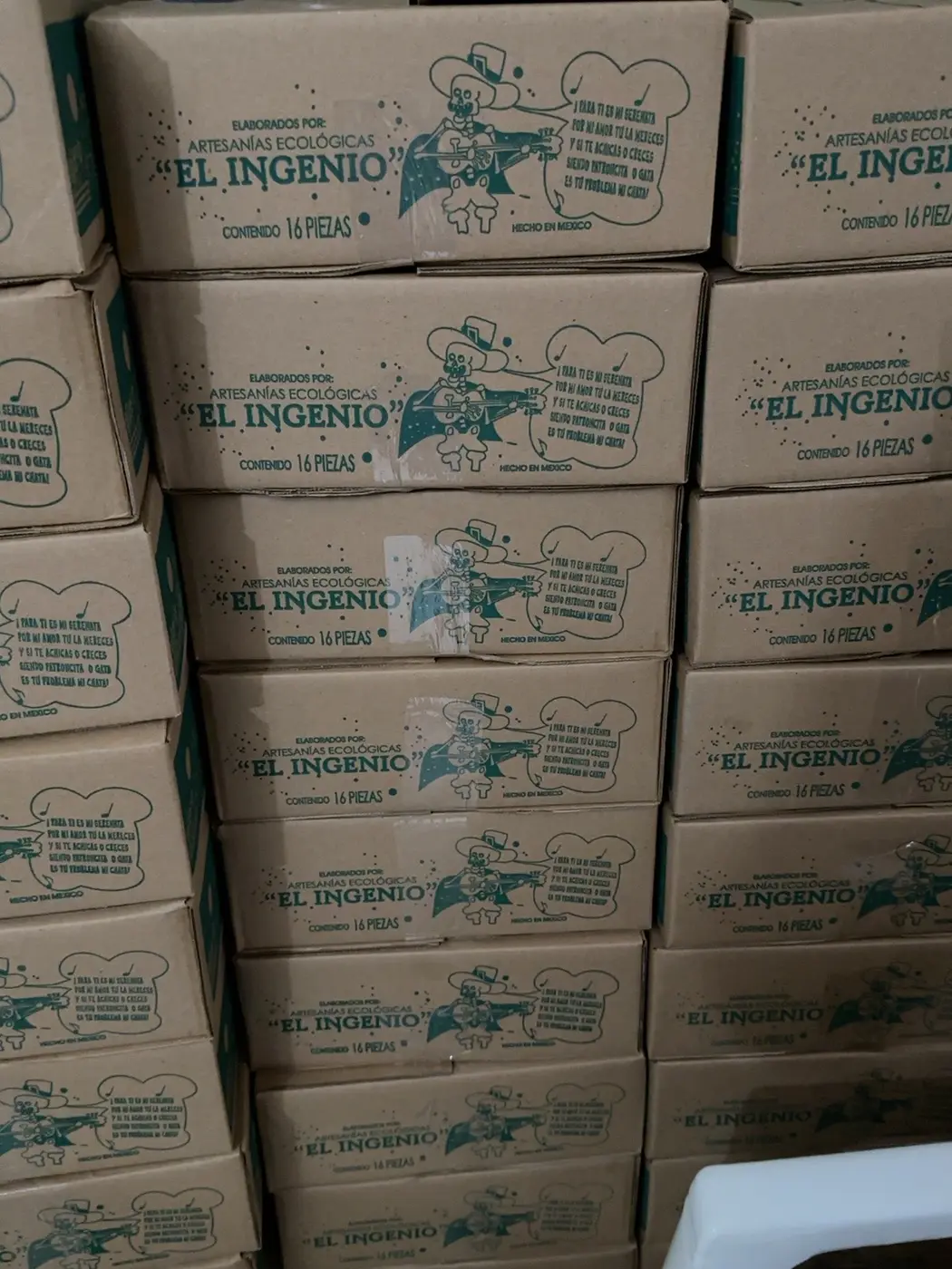 Cajas de calaveras de azúcar El Ingenio listas para pedido